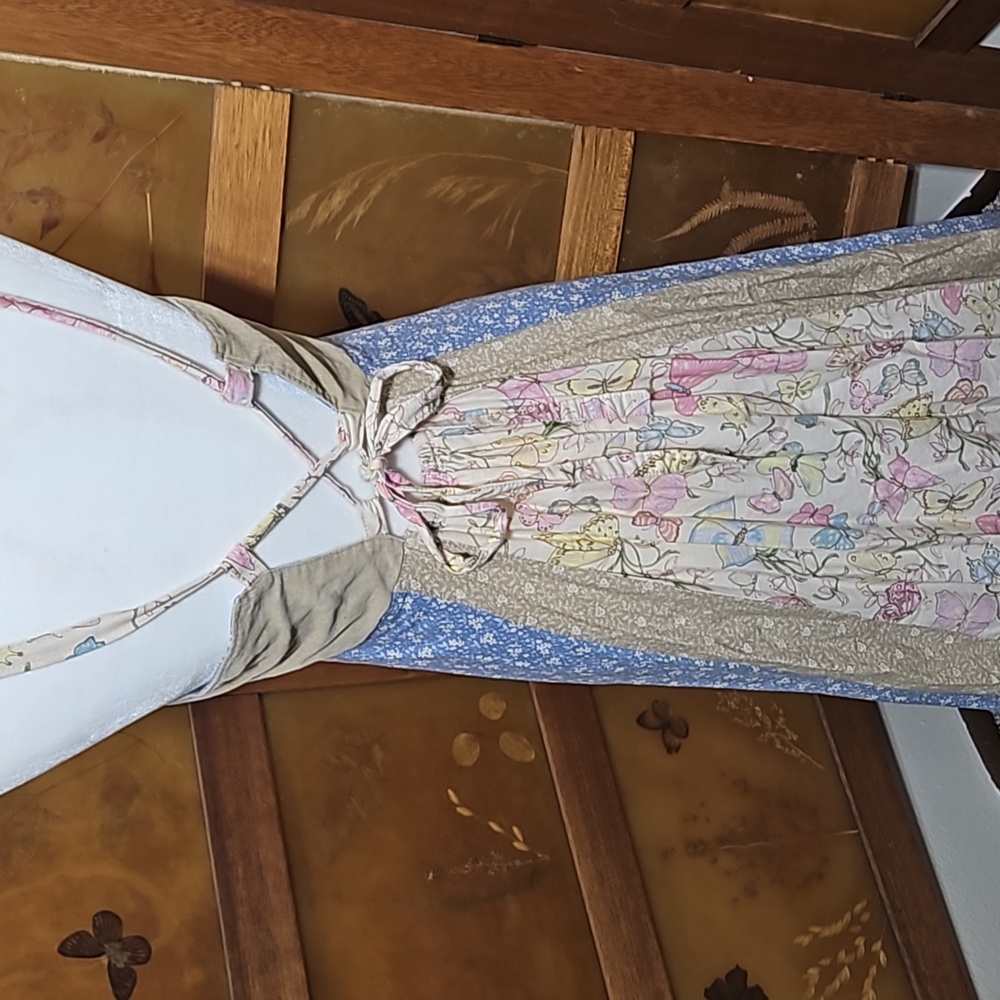 Vintage Cottagecore Patchwork Quilted Prairie Dre… - image 6